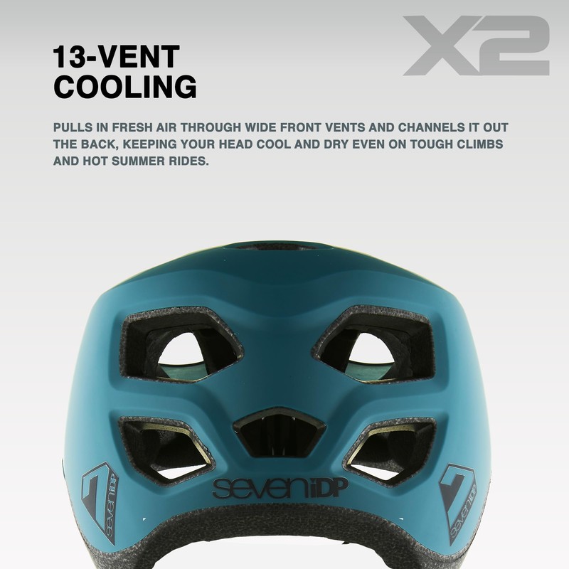 7iDP X2 Trail Helmet - Lightweight, Ventilated MTB Protection for