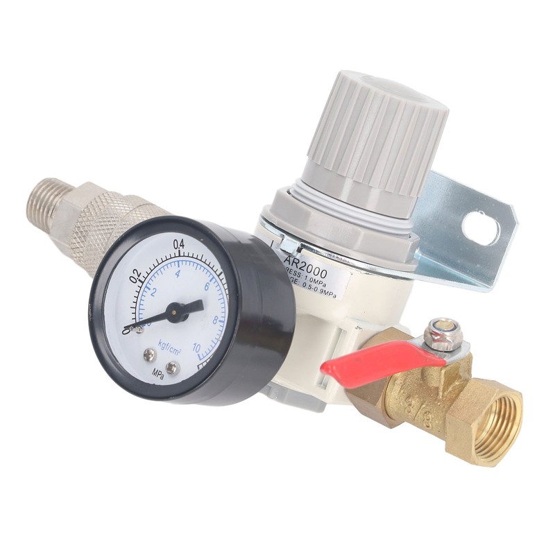 3/8in NPT Air Compressor Regulator with 0 to 1 MPa