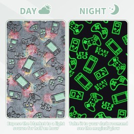 Catalonia Classy Grey Glow Play Pad Cuddly Blanket Children's Blanket Gifts for Girls Children Teenagers Fleece Blanket for Sofa Couch Bed 150 x 130 cm