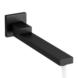 KAITAIHD Wall Mounted Tub Faucet Concealed Bath Taps 180 Degree Swivel Bathtub Filler Spout, G 1/2 Interface, Matte Black