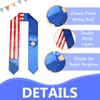 SECUNL Kosovo National & USA Flag Graduation Stole Sash Scarf