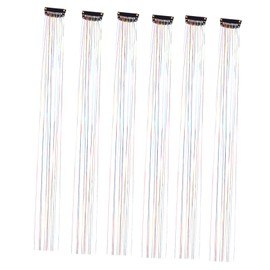 Beavorty 1set Hair Tinsel Kit: Glitter Clip in Hair Extensions Heat Resistant Rainbow Accessories for Women Girls Kids - for Holiday Party and Special Occasions