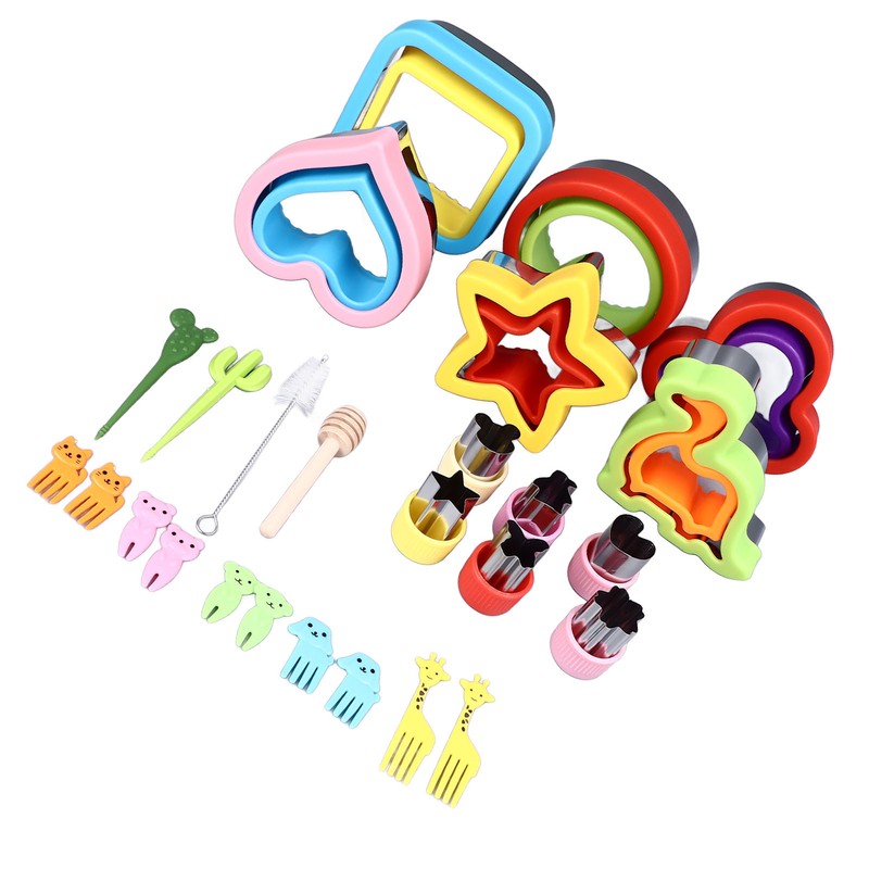 26PCS Sandwich Cutter and Sealer Set Stainless Steel Bread Cookie