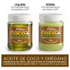 Aceite De Coco Y Orégano Prensado En Frío 100 Natural