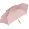 Nakatani 723-003 Folding Umbrella Carabiner Pink Beige Plain Hand Opening