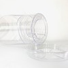 2.16cm Clear Plastic Orchid Flower Pot with Saucer