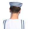 Boland BV Navy Sailor Doughboy Hat, White/Navy