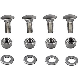 (Pack of 4) (5/16-18) 5/8" 784-5581A Carriage Bolts Nuts fit for Snow Blower Shave Plate Scraper Bar