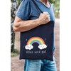 Moonworks® Jute Bag Rainbow Everything Will Be Good Courage Gift