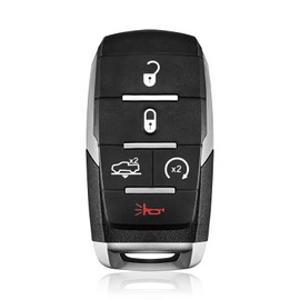 Keylessbest Replacement for 2019-2024 Dodge Ram 1500 Pickup Key Fob Remote Control OHT-4882056 5 Buttons 433.92MHz