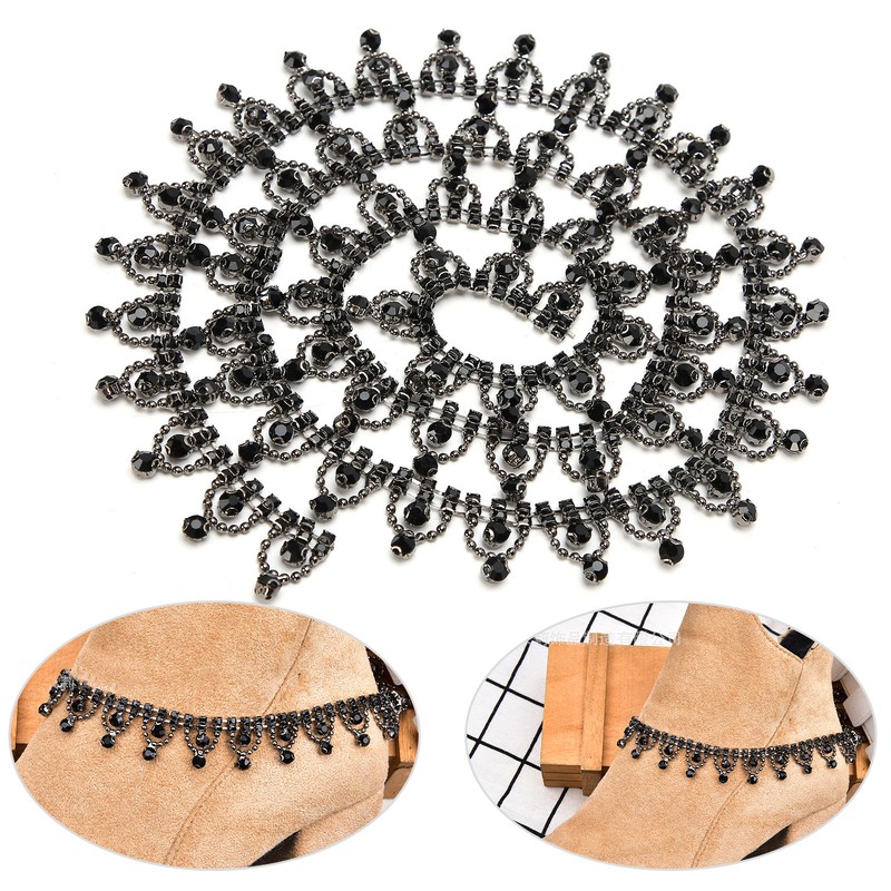 Welding Rhinestones Chain Tassel Pendant Belly Dance Decoration Jewelry Accessories