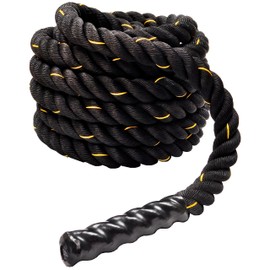 Fitvids Battle Rope 1.5Inch 2 Inch Diameter Poly Dacron 30 FT, 40 FT, 50 FT Length, Heavy Ropes for Home Gym and Workout