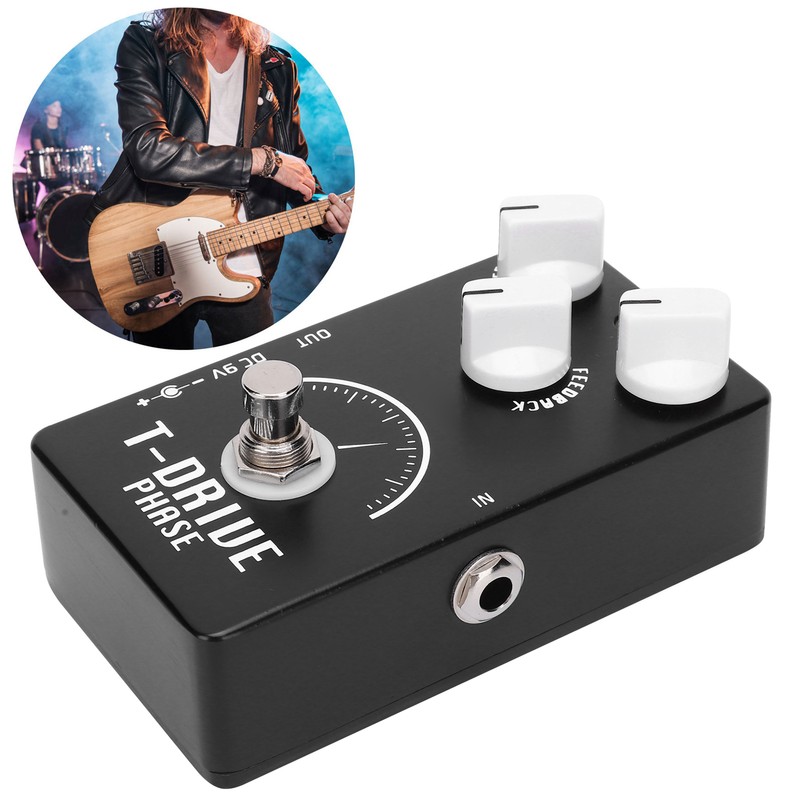 Guitar Phaser Pedal Electric Analog Phase Shifter Effect Musical Instrument