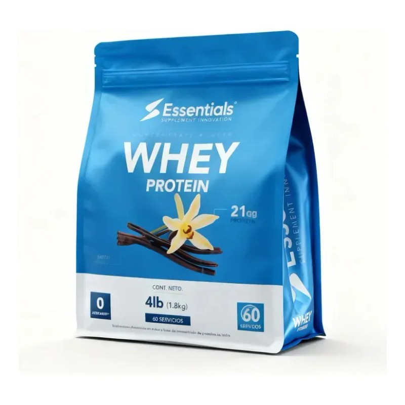 Proteina Whey Protein Essentials 4 Lbs Concentrate Power Sabor Vainilla