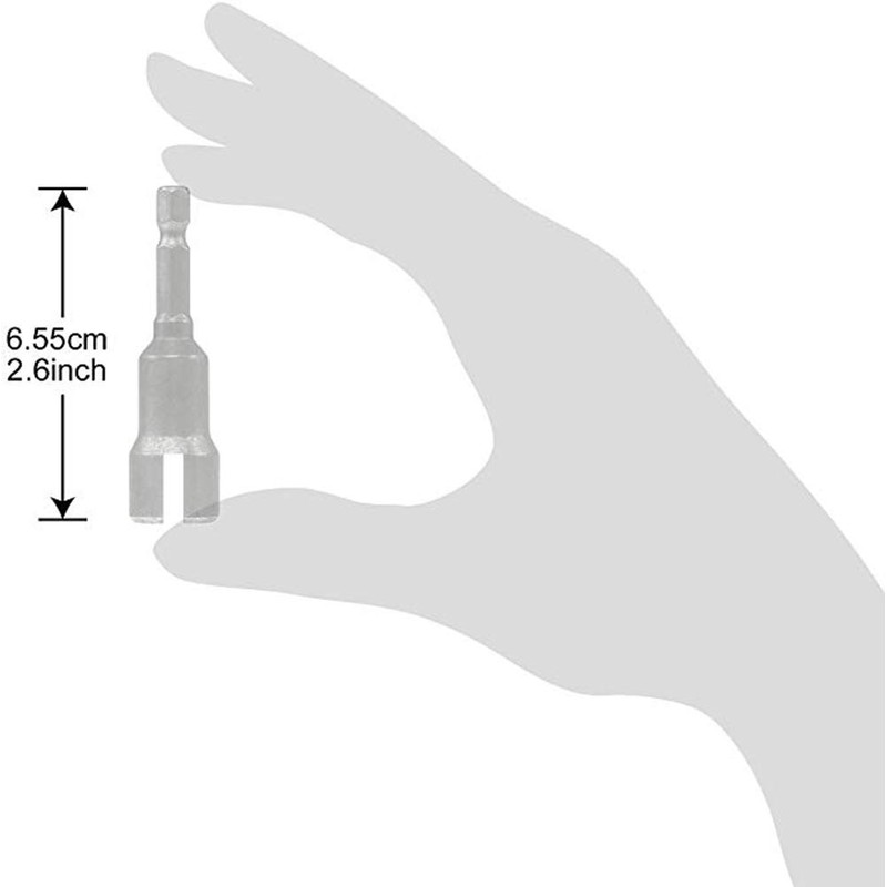 QWORK® Power Wing Nut Driver , Slot Wing Nuts Drill