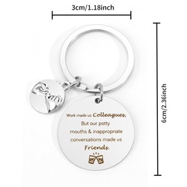 Kzikbxh Gifts for Work Colleagues,Stocking Fillers,Leaving Gifts for Colleagues Women,Gifts for Women Christmas,Keyrings for Women,Gifts for Women,Friendship Gifts for Women