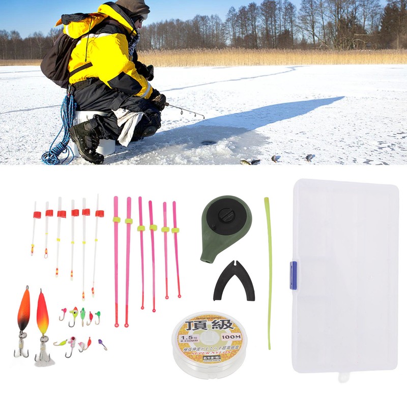 Mini Ice Fishing Rod Reel Combo Portable Ice Fishing Pole
