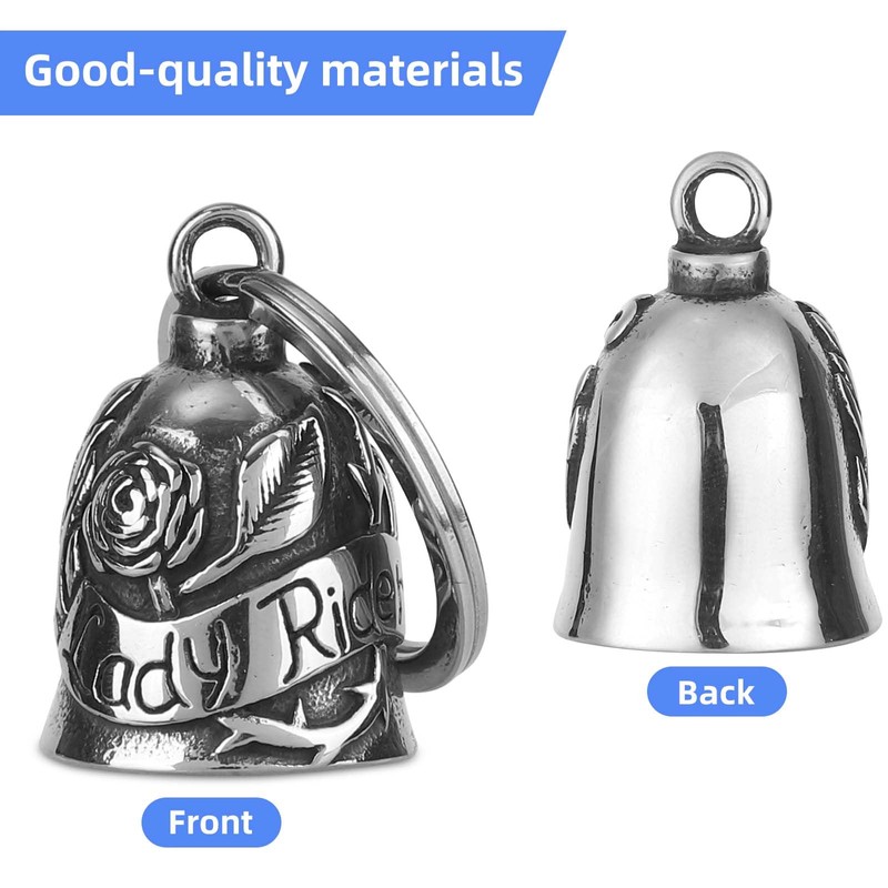 Penitue Motorcycle Guardian Bell, Good Luck Riding Bell with Hanger