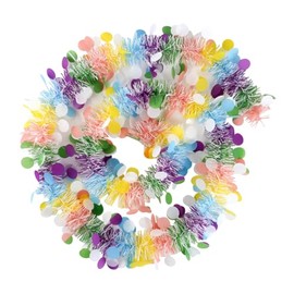 GSHLLO 4 Pcs Easter Wired Garlands Colorful Banner Garlands Spring Themed Hanging Garlands Mantel Christmas Garlands Tinsel Hanging Ornaments for Outdoor Indoor Party Supplies