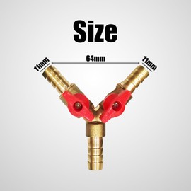 TYGFRT 1-Piece Y Three-Way Valve, Hose Connector, Water Pipe Diverter, Hose Connection Accessories, Suitable for Air Pipes, Water Pipes, Liquefied Natural Gas and Gas Valves