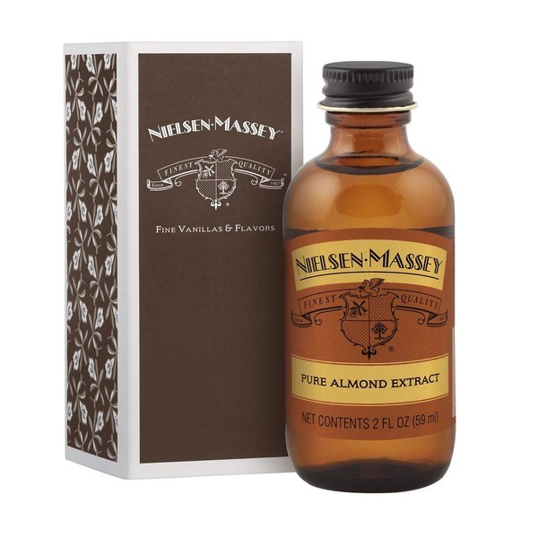 Nielsen-Massey Pure Almond Extract for Baking and Cooking 2 Ounce Bottle with Gift Box