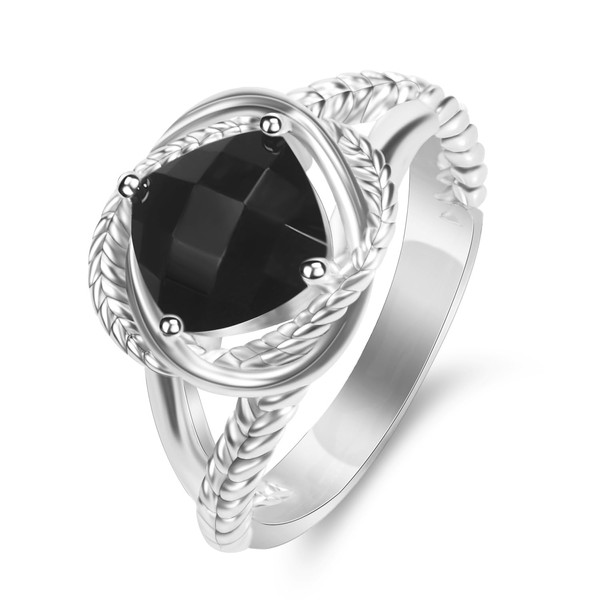 YURSHJAM 18K Gold-plated Cubic Zirconia Statement Ring Designer 7MM CZ