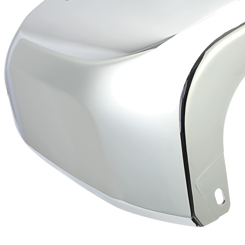Kojem Rear Bumper End Cap W/Sensor Hole Pair Chrome Compatible