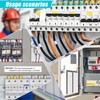 14 Sheets Breaker Panel Labels, 10 Electrical Box Catalog Labels