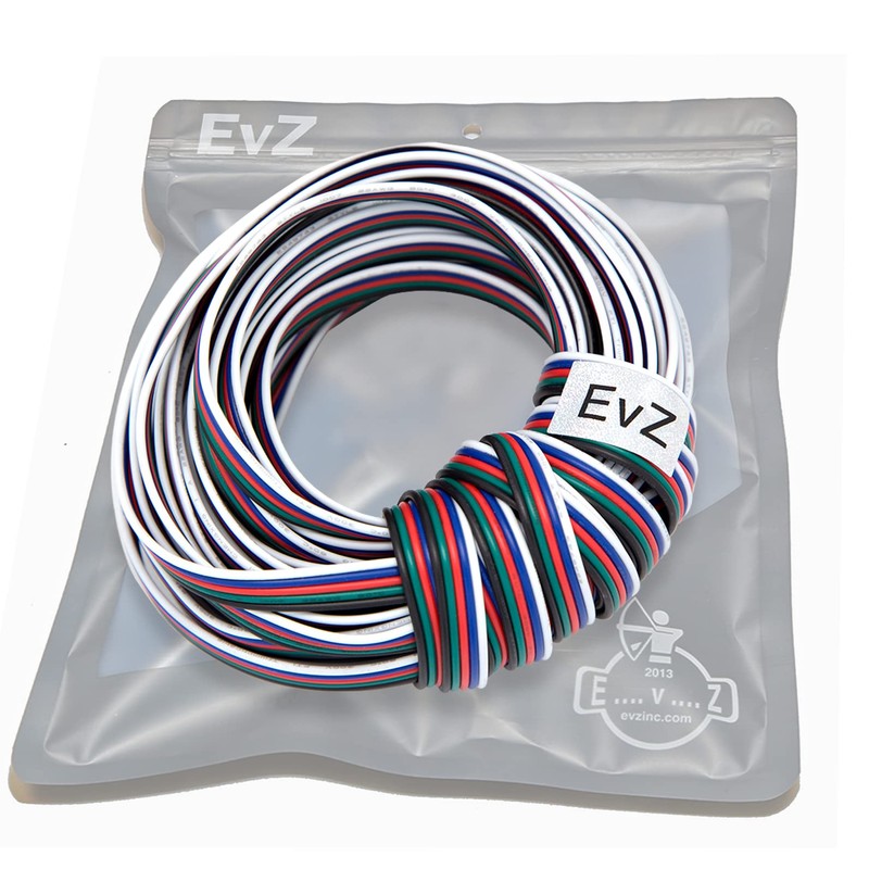 22 Gauge 5Pin Extension Wire, EvZ 22AWG 5 Conductor Parallel