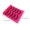 Healeved 4sets Reusable Fake Eyelashes Multi-layer Simulation Eyelashes Natural Clusters
