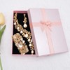CSY Elegant Crystal Costume Jewelry Sets Flower Bridal Necklace Earrings