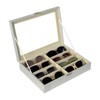 UnionPlus 8-Slots Sunglasses Case Organizer, Eyeglass Glasses Display Holder Collector,