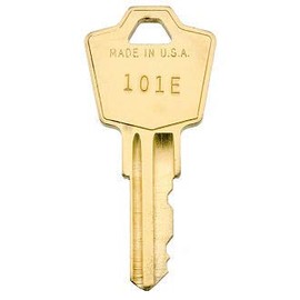 Pair of New Replacemnt Keys for HON File Cabinets and Various Office Furniture with Codes 101E Thru 255E Cut to Code (101E) (148E)