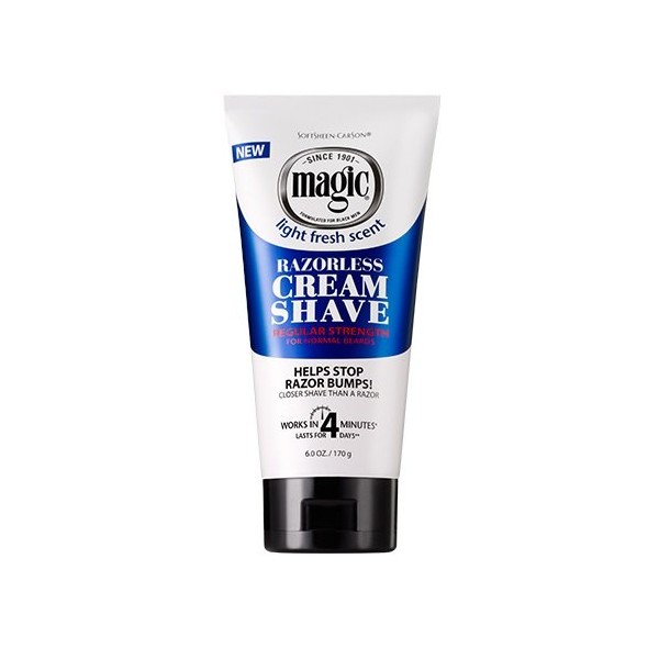 Magic Razorless Cream Shave Regular Strength 6 Ounce (177ml) (3 Pack)