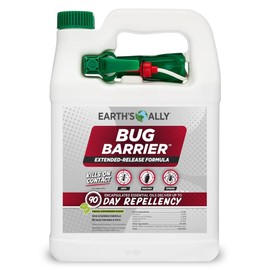 Earth’s Ally Bug Barrier – Indoor Insect Spray with Essential Oils, Kills Crawling Bugs Fast, Safe for Kids & Pets, Non-Toxic Pest Control for Ants, Roaches, Spiders – 1 gal