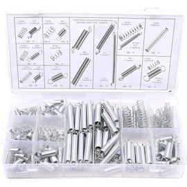 Yuentoen 200 Piece Spring Assortment Set Kit, Compression Springs Assortment, Spring Sorting Set, Tension Springs, Swing Springs, Stainless Steel Compression Springs, Steel Springs with Box