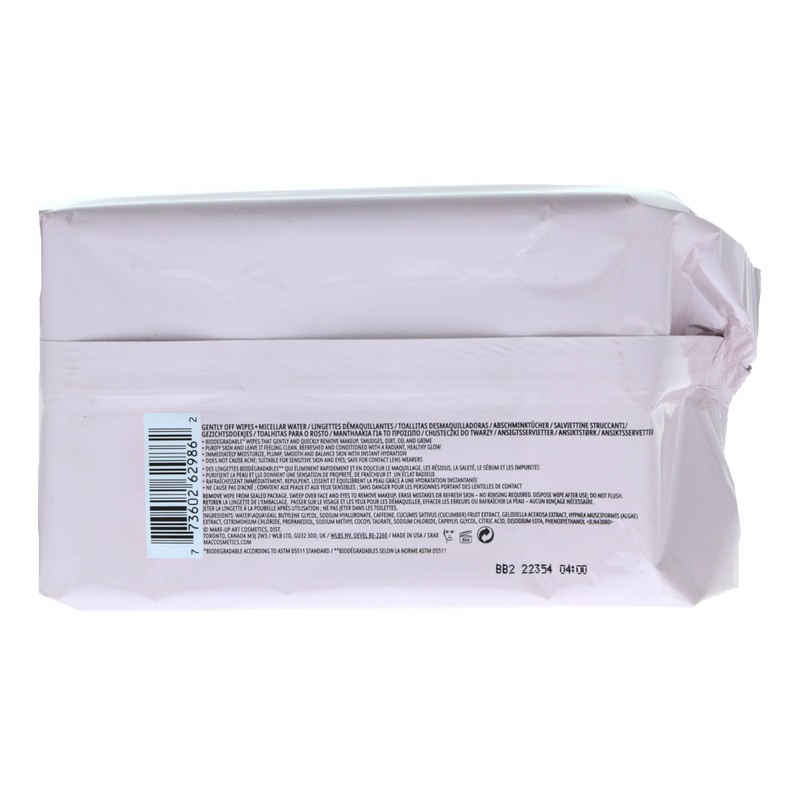 MAC Gently Off Wipes + Micellar Water