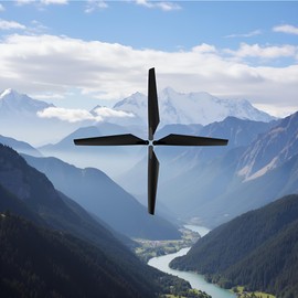 Calsgkspray 4Pcs Black Main Blades for LAMA V3 V4/ walkera 5-8 RC Helicopters AH6 Remote and App Controlled Vehicles