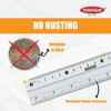 6 inch / 15 cm Anti-Slip Aluminum Ruler- Pack of