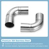 PATIKIL 1 3/64" " (51mm) ID 90 Degree Elbow Fitting,
