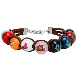 YRGFVXS Original Design Percy Jackon Bracelet Wooden Bead Bracelet (2)