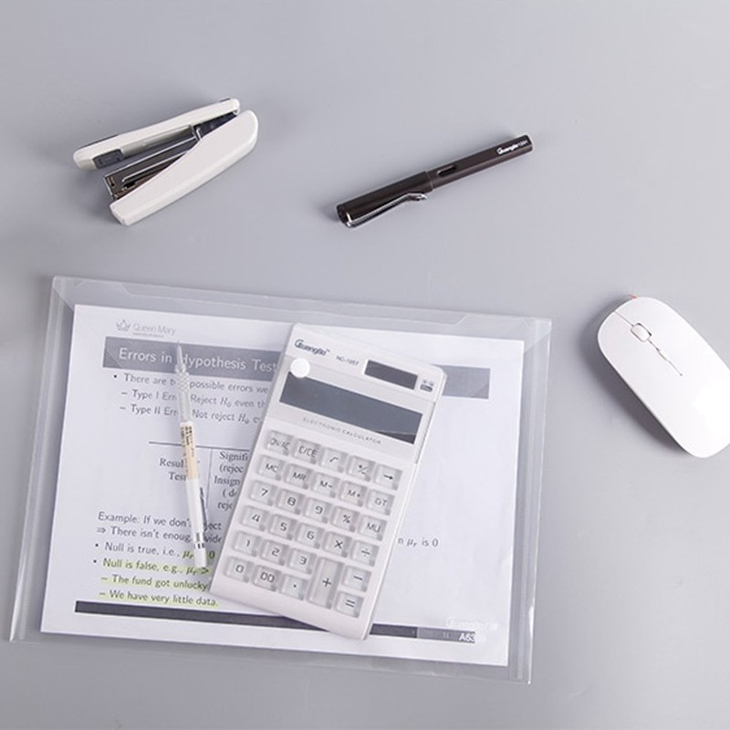 EOOUT 30pcs Plastic Envelopes, Clear Reusable Poly Envelope Waterproof File