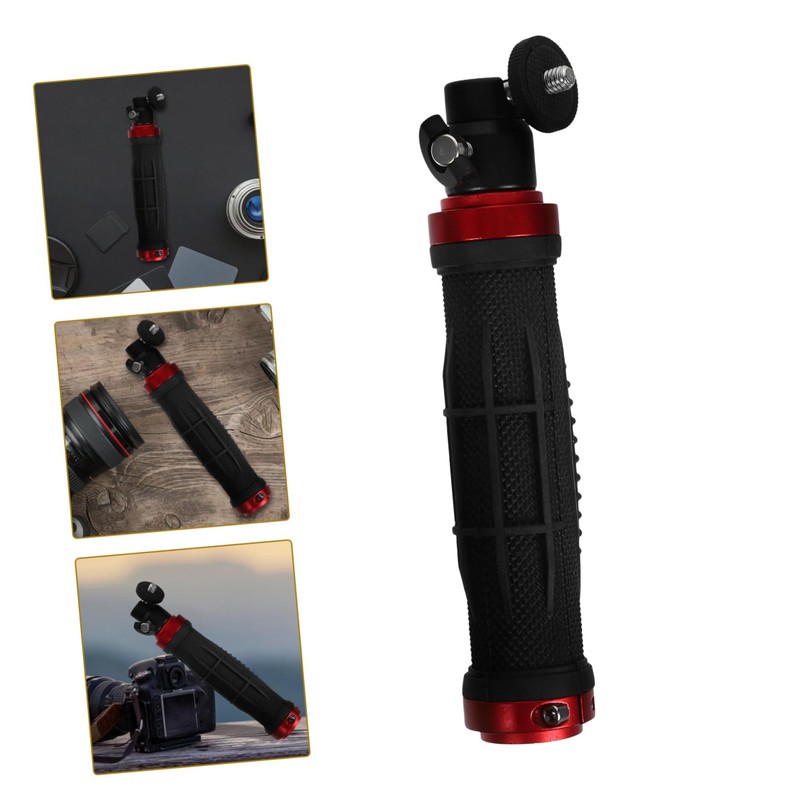 KOMBIUDA Digital Video Stabilizer with LED Light Handle Grip Multi