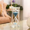 Lonovel 60 Minutes Hourglass Timer,Crystal Sand Timer Diamond Carving Surface,Good