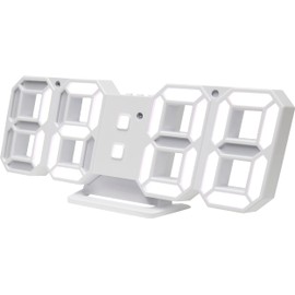 Macross MEC-19 Digital Clock, Wall Hanging, Combined Use, Stylish, LED, Illuminated, Digital Logo, Crocal