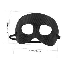 Mipcase Adult Black Sports Face Guard Nose Protector for Basketball Football Lightweight Comfortable Design Versatile Use for Men Reduces Injury Risk During Sports