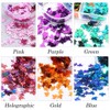 12 colour maple leaf glitter nails sequins – 3D autumn