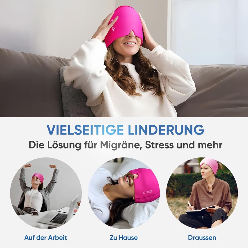 ICEHOF Migraine Mask - Relieve Headaches Migraine Attacks Migraine Cooling