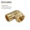 DTGN G3/4 x G3/4 (Male x Female) 90 Degree Brass