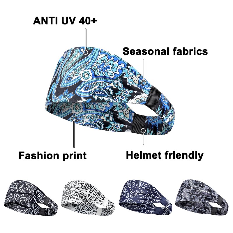 AWUMBUK Headbands for Men, Sweat Bands Head Sports Hair Bands